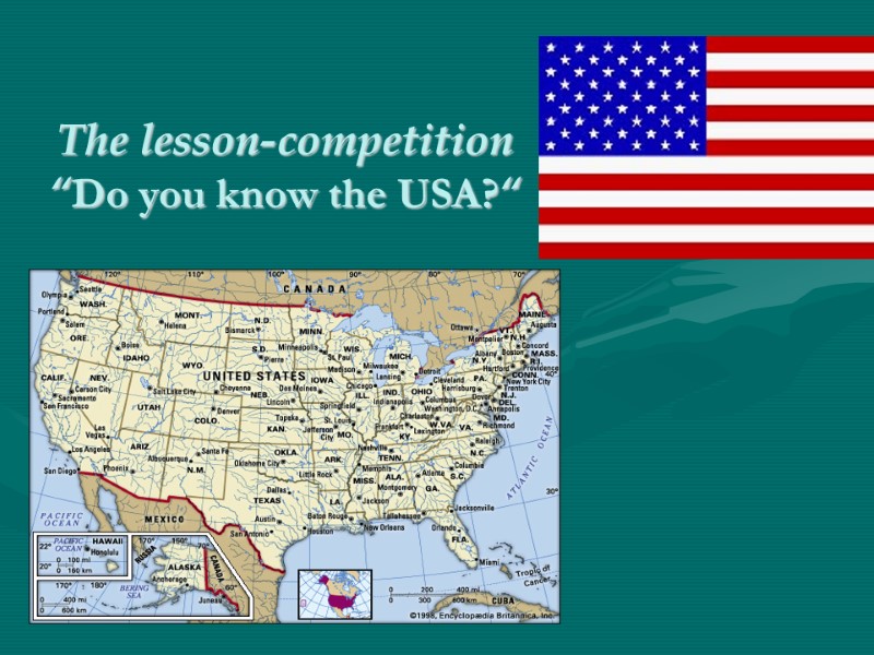 The lesson-competition  “Do you know the USA?“